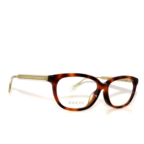 Gucci 0568OA 002 55 Havana Eyeglasses 0568 - Picture 3 of 5